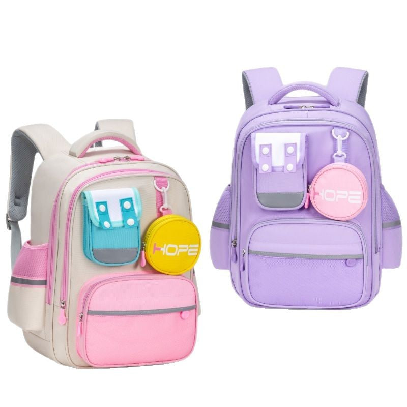 Large-Capacity Multi-Compartment School Backpack for Grades 1–6