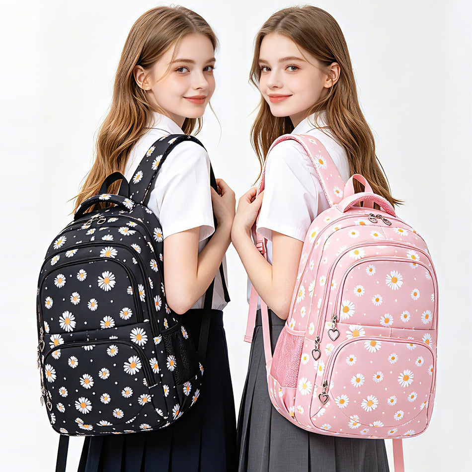 Little Daisy Lightweight Spine-Support School Backpack for Students