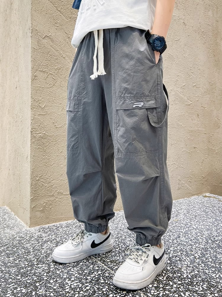 Boys Summer Cargo Pants Lightweight Mosquito Proof Casual TrouserS