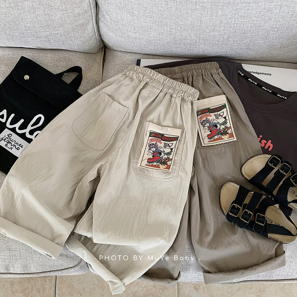 Kids Korean Style Lightweight Anti-Mosquito Casual Pants