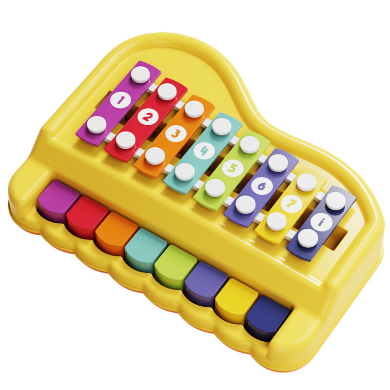 Kids 2-in-1 Musical Percussion Piano Bell Educational Toy