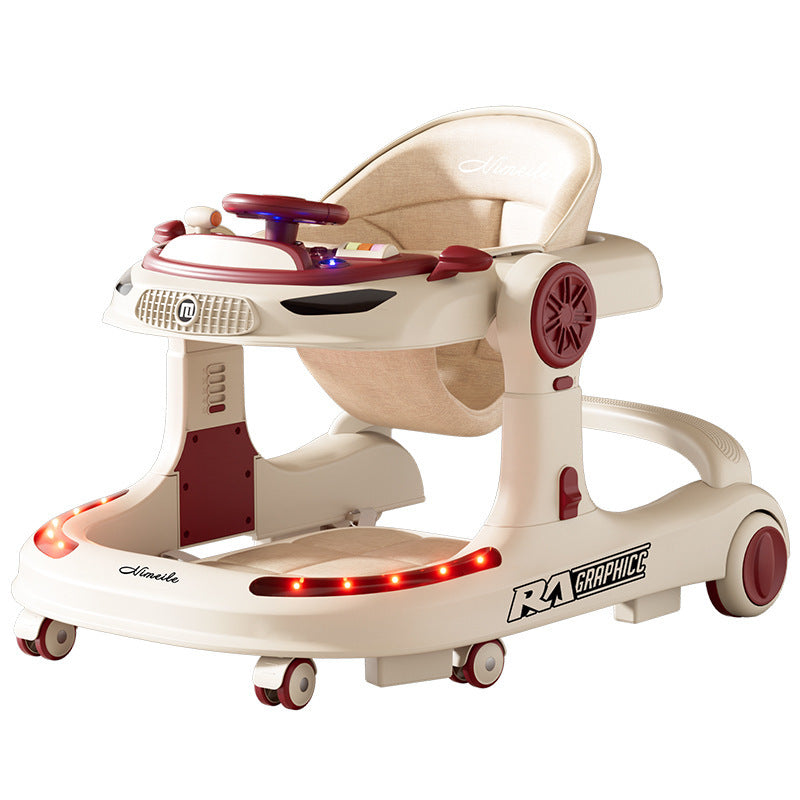 3-in-1 Foldable Baby Walker with Anti O-Leg Support