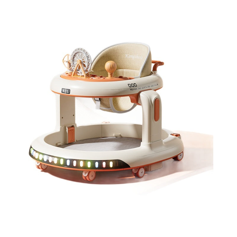 Anti-Rollover Baby Walker for Boys and Girls with Push Assist