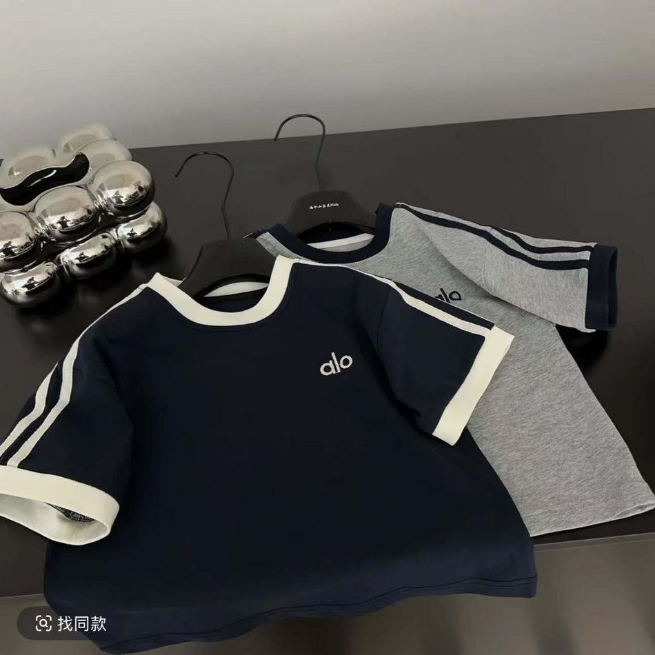 Kids Color-Block Breathable Short Sleeve Summer T-Shirt