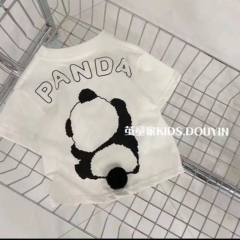 Kids Pure Cotton Short Sleeve T-Shirt Summer Casual Top
