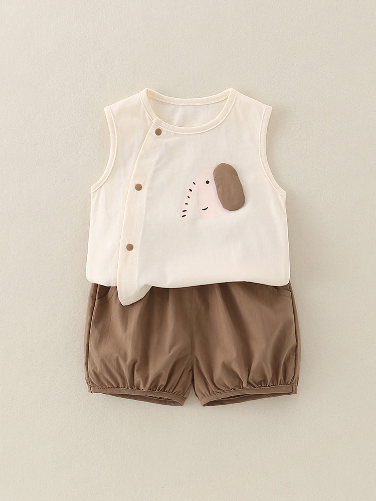 Baby Boys Korean Style Pure Cotton Summer Set