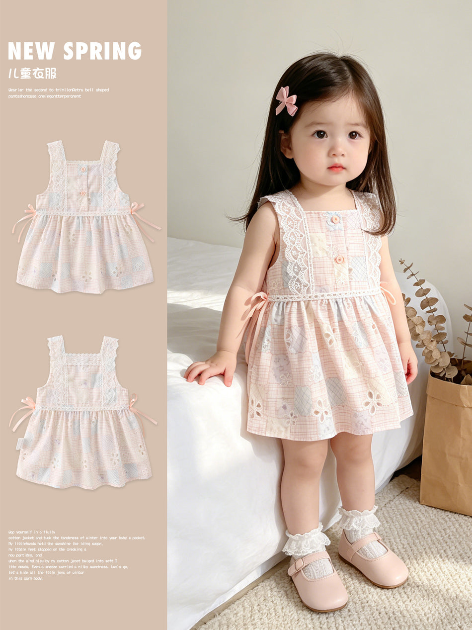 Girls’ Summer Thin Princess Dress Sweet Fairy Style