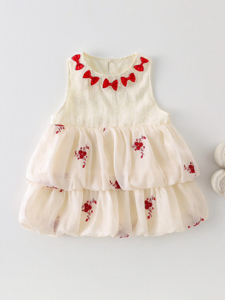 Pure Cotton Baby Vest Dress for Toddlers and Girls