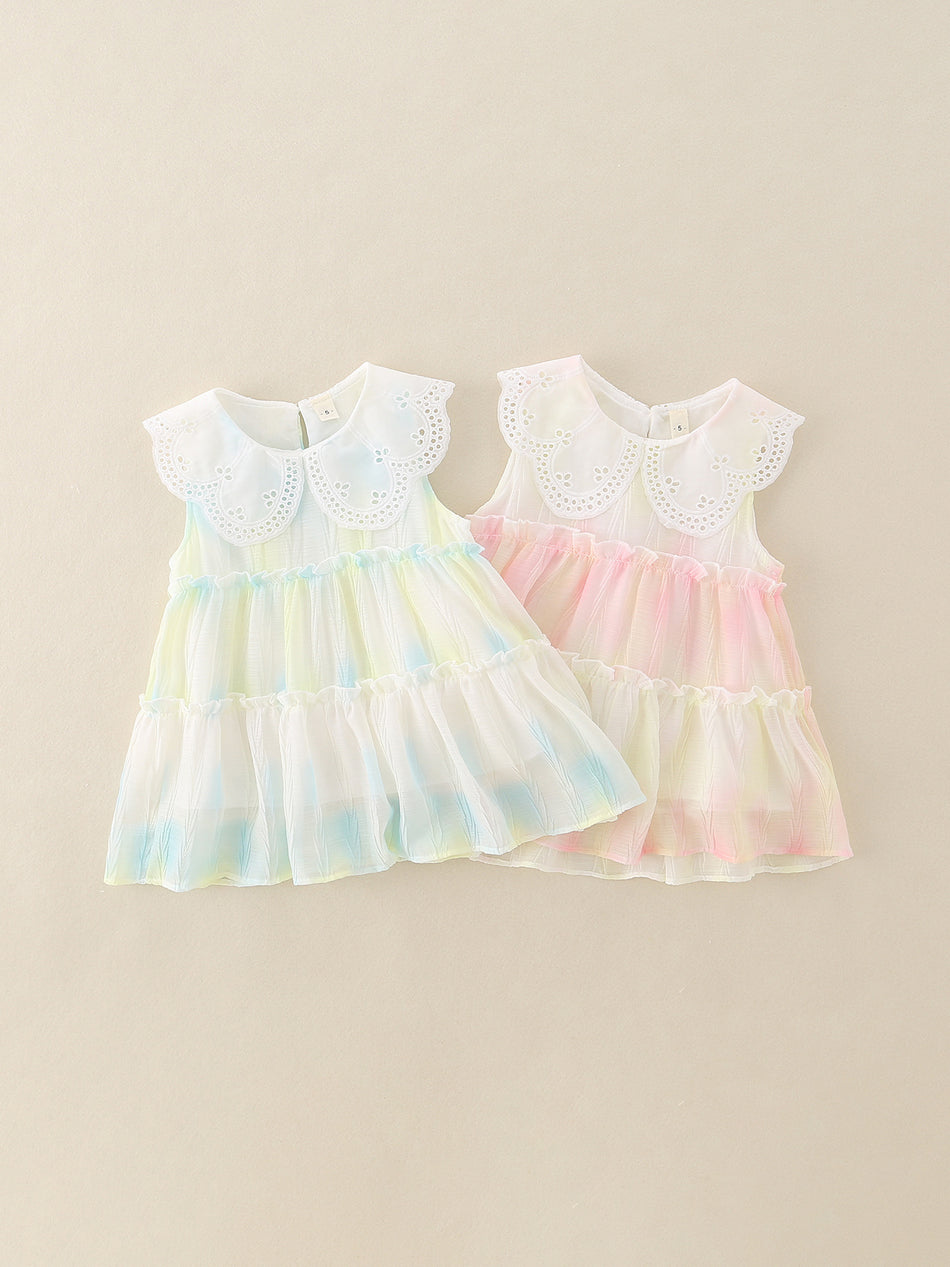 Girls’ Breathable Short-Sleeve Summer Dress