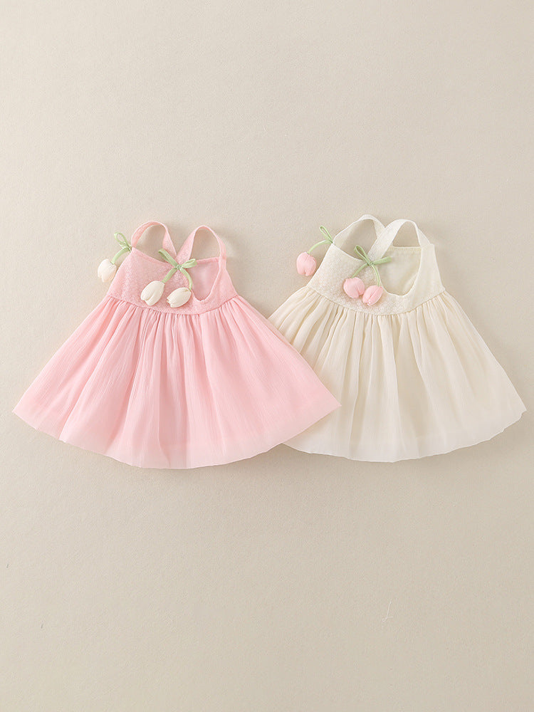 Sweet Pastoral Summer Dress for Baby Girls