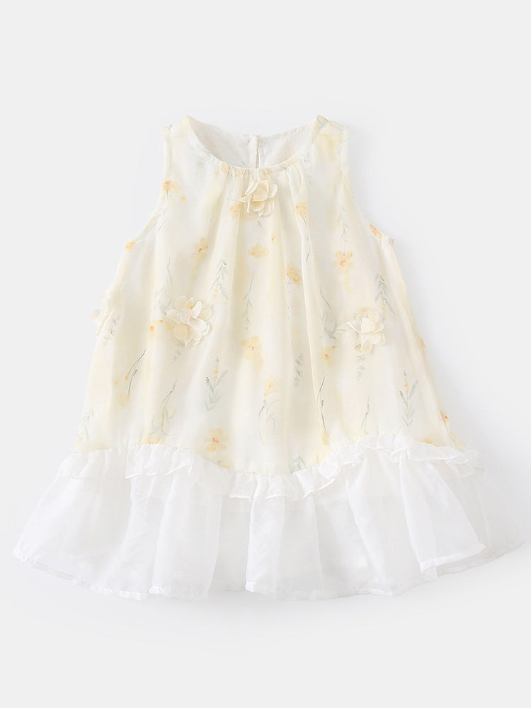 Girls’ Floral Thin Summer Skirt for Baby Girls