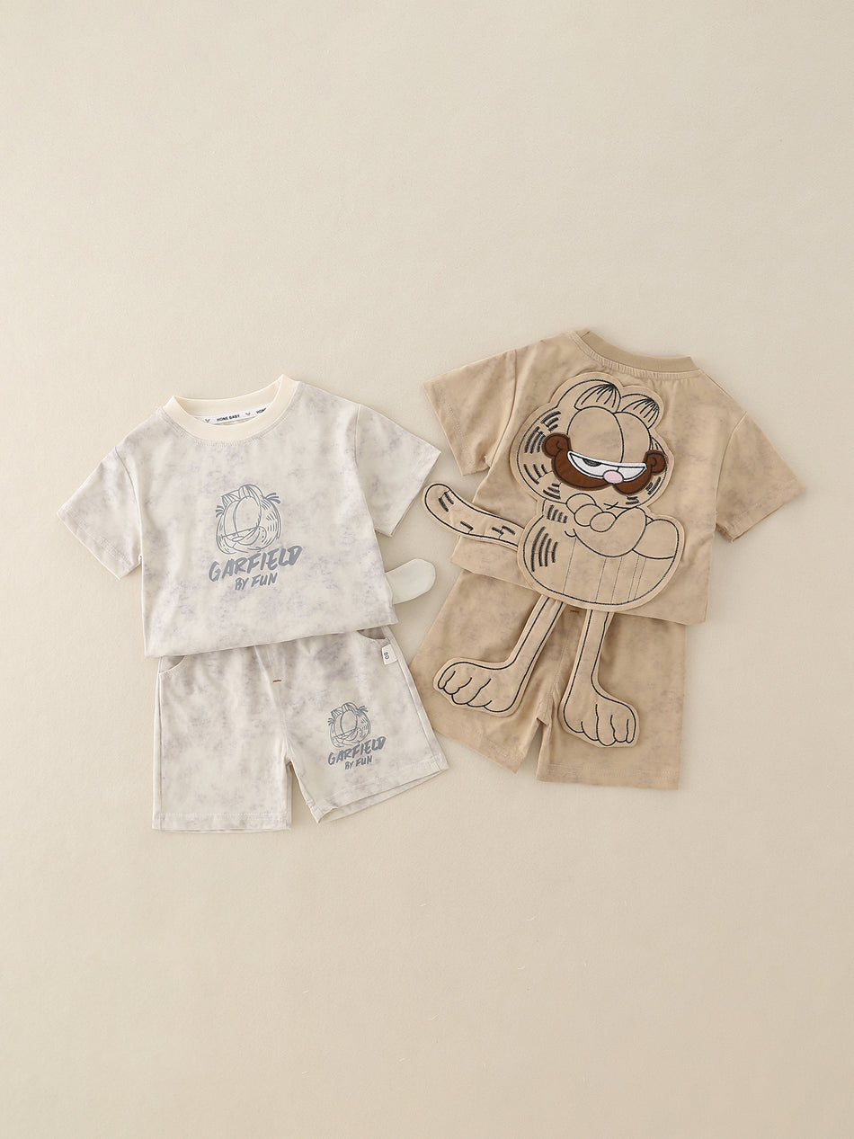 Boys’ Garfield Cartoon Summer Outfit Set