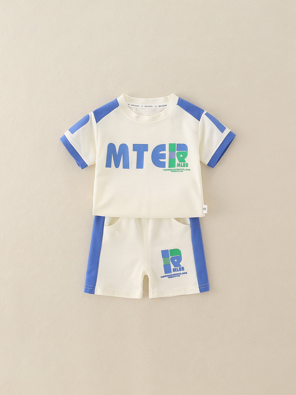 Boys’ Breathable Sports Two-Piece Summer Set