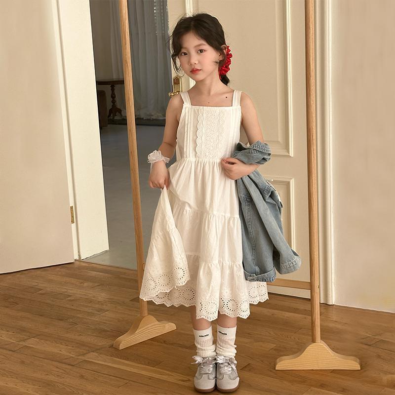 Girls Lace Strap Princess Dress Korean Style Summer Dress