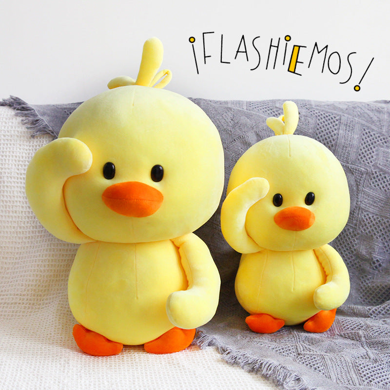 Cute Plush Yellow Duck Pillow Soft Stuffed Animal Toy
