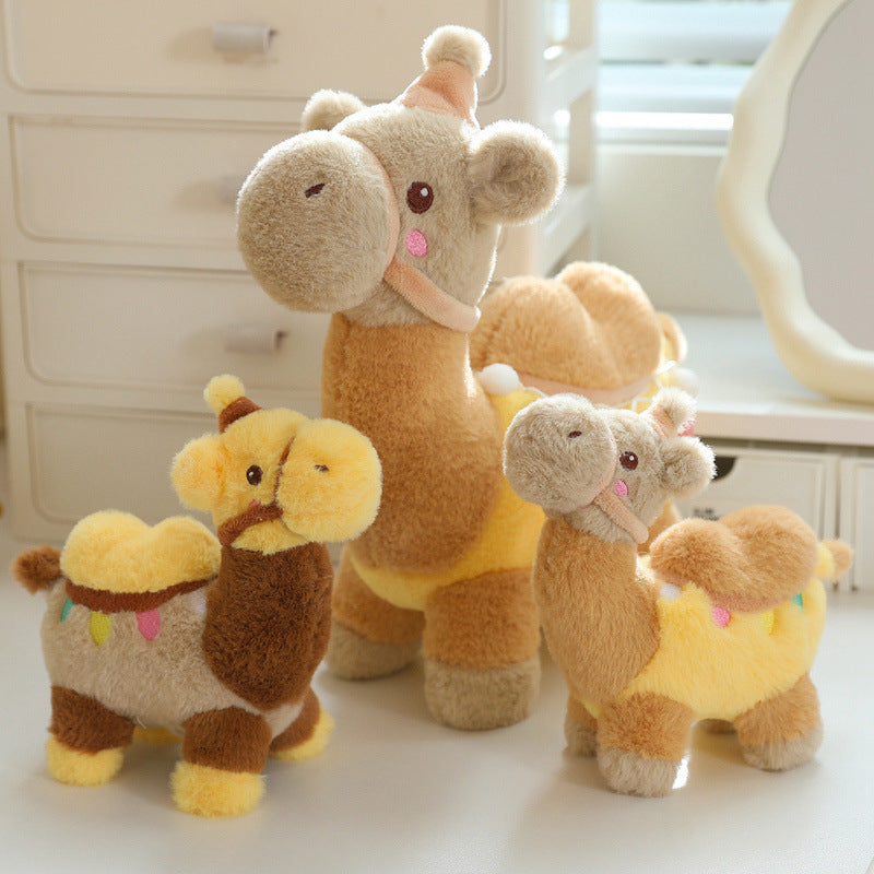 Cute Desert Camel Plush Pendant Backpack Decoration Gift