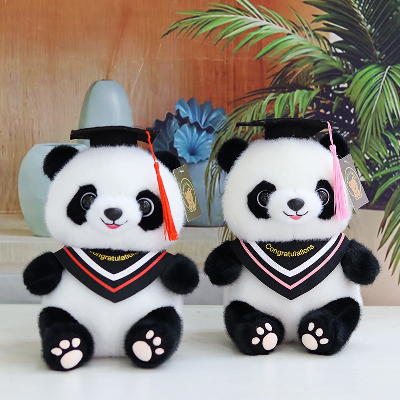 Graduation Panda Plush Doll Soft Stuffed Gift Toy