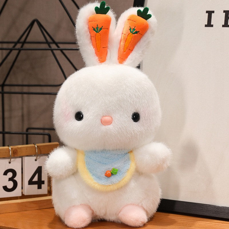 Cute Scarf Carrot Rabbit Plush Doll Soft Stuffed Toy Gift