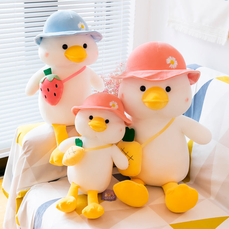 Cute Backpack Duck Plush Doll Soft Stuffed Toy Gift