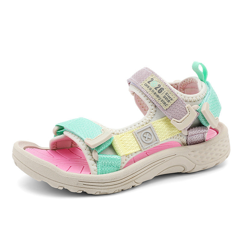 Girls Cartoon Butterfly Soft Sole Beach Sandals Summer Shoes