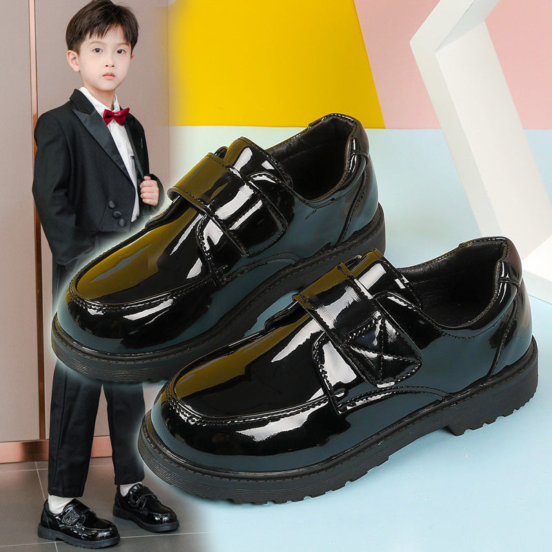 Boys Synthetic Leather Soft Sole School Dress Shoes