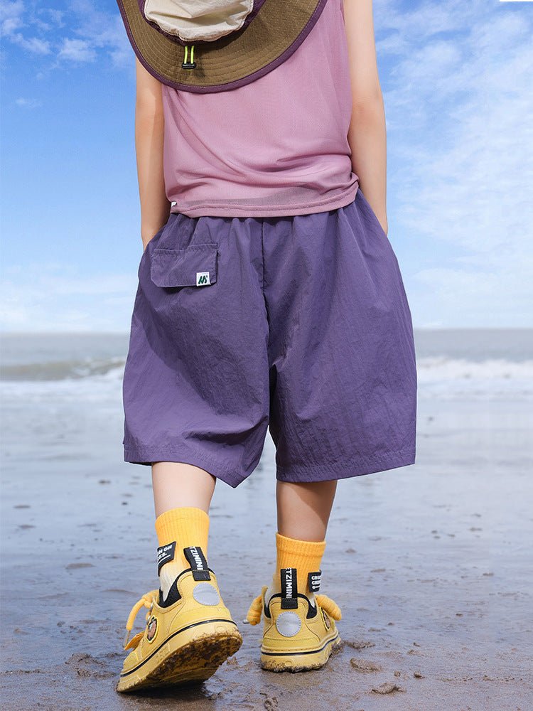 Boys’ Quick Dry Sports Shorts Lightweight Summer Active Wear