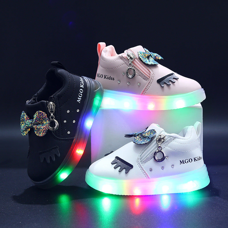 Kids Light-Up Breathable Casual Sports Shoes Outdoor Sneakers