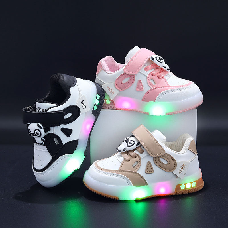 Kids Low-Top White Cartoon Sneakers Casual Sports Shoes