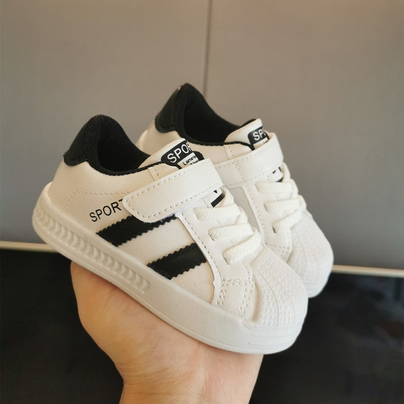 Title: Kids White Board Shoes Kindergarten Sports Casual Sneakers