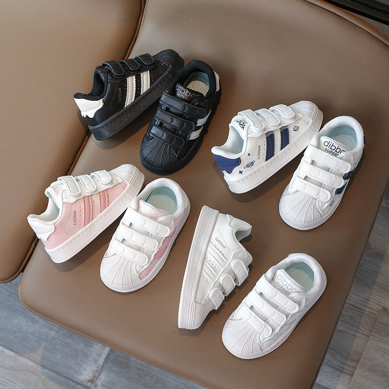 Kids Shell Toe White Sneakers Casual Sports Shoes