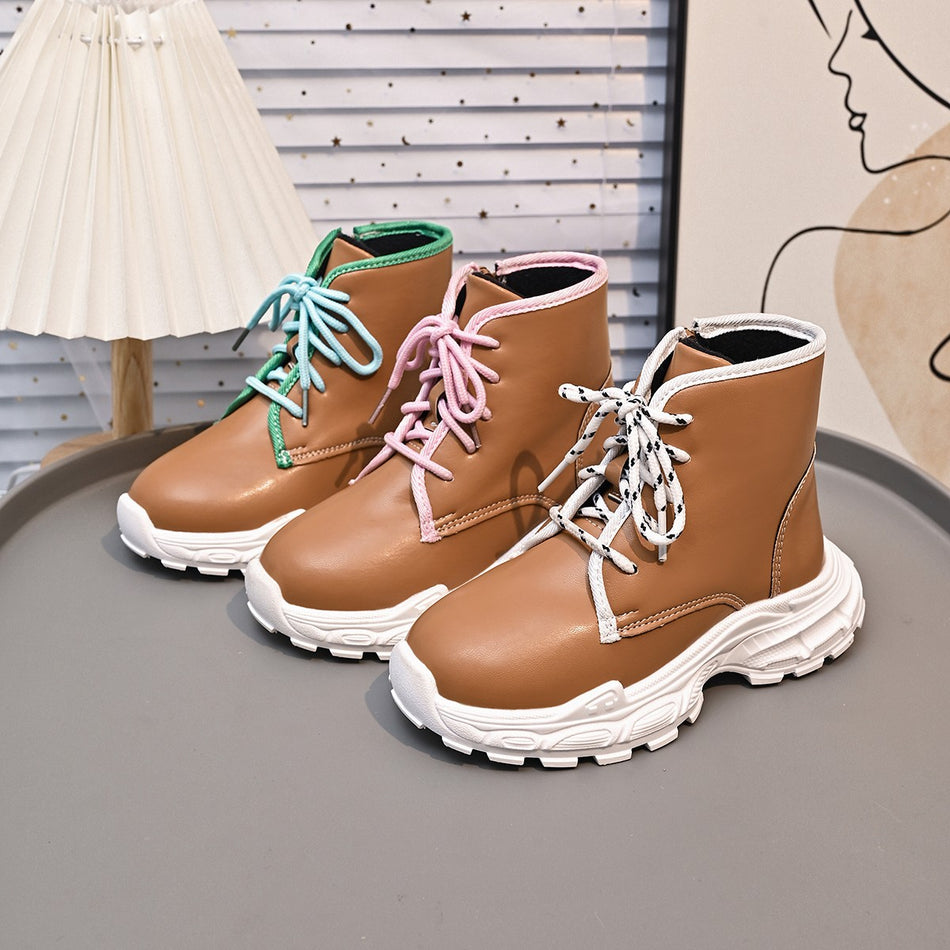 Womens Dark Street Style Fashion Boots Mature Trend Ankle Shoes