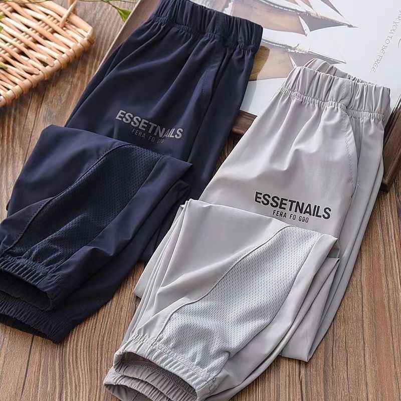 Boys Quick-Dry Summer Casual Sports Pants Loose Fit