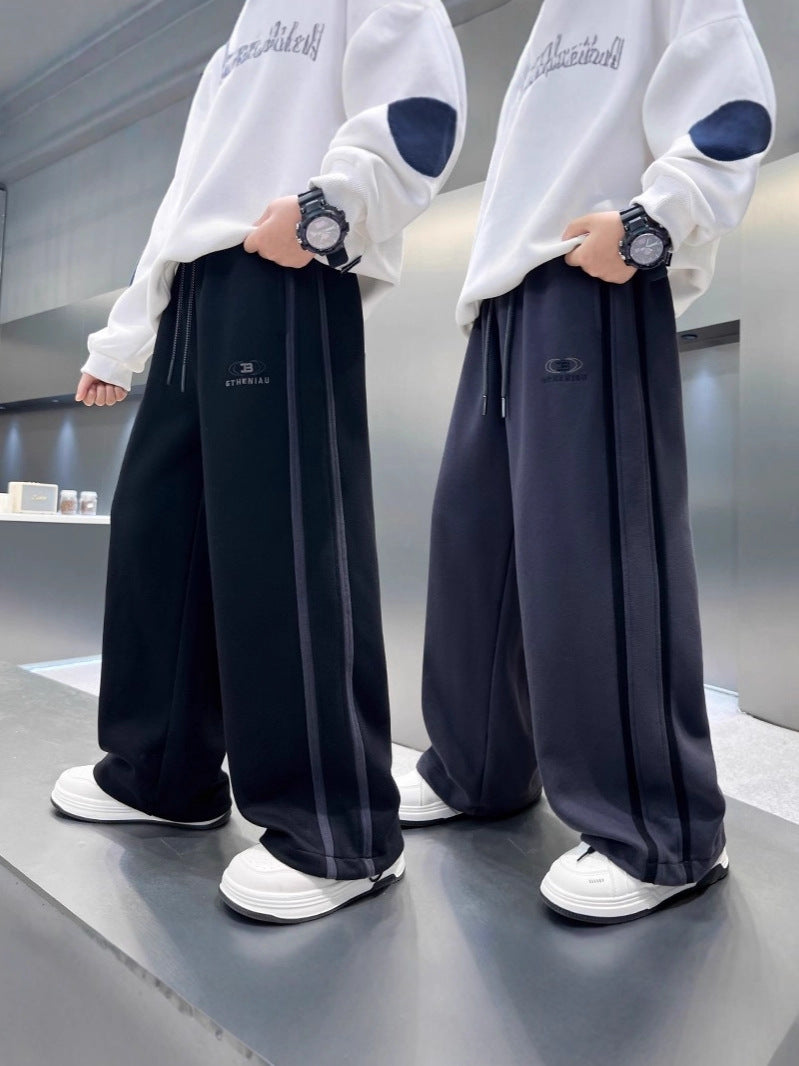 Boys Loose Straight Casual Pants Autumn Plus Size Sweatpants