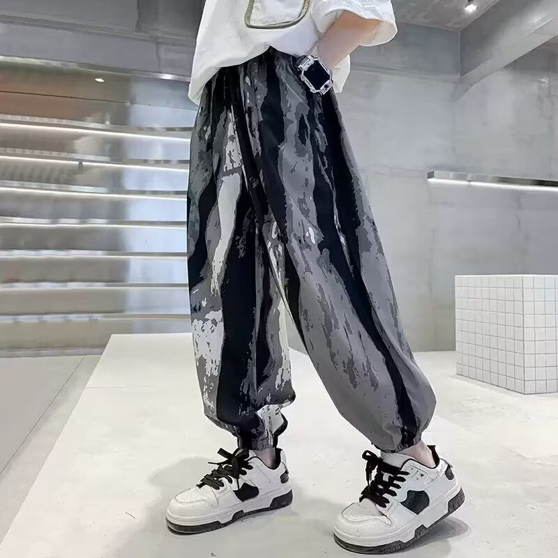 Boys Ice Silk Quick-Dry Anti-Mosquito Summer Pants Casual Fit