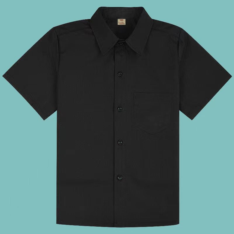 Boys Black Short Sleeve Shirt