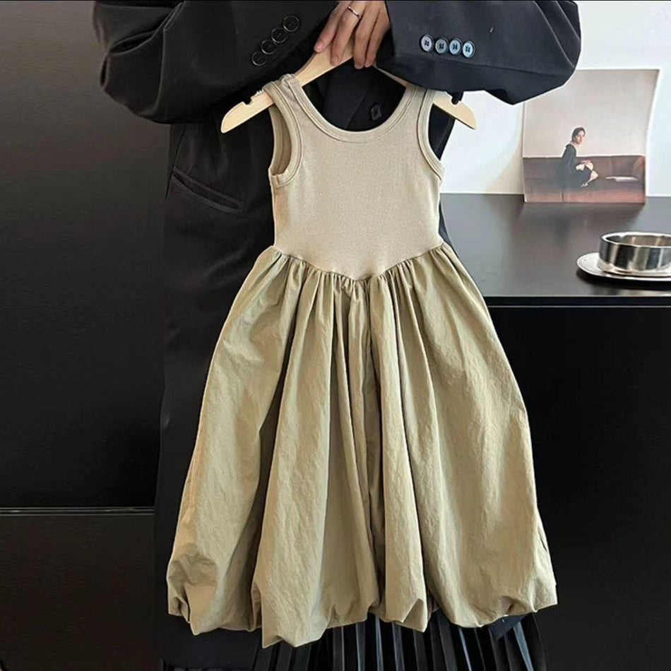 Girls Mori Style Sleeveless Fairy Princess Dress
