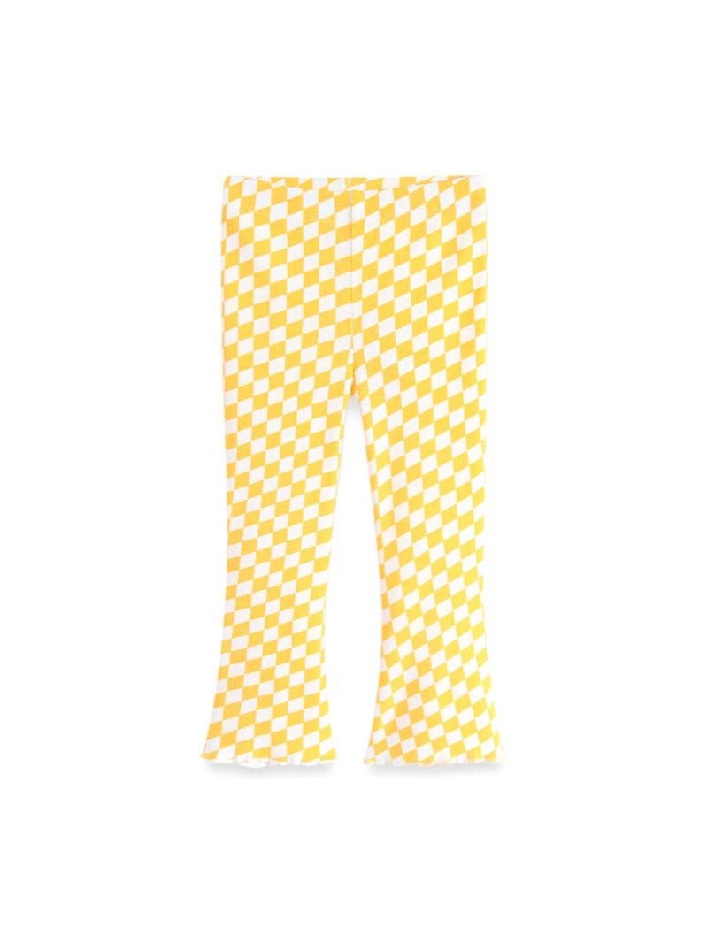 Toddler Girls Plaid Knit Leggings Kids Long Pants