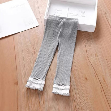 Girls Cotton Anti-Mosquito Leggings Kids Lightweight Summer Pants