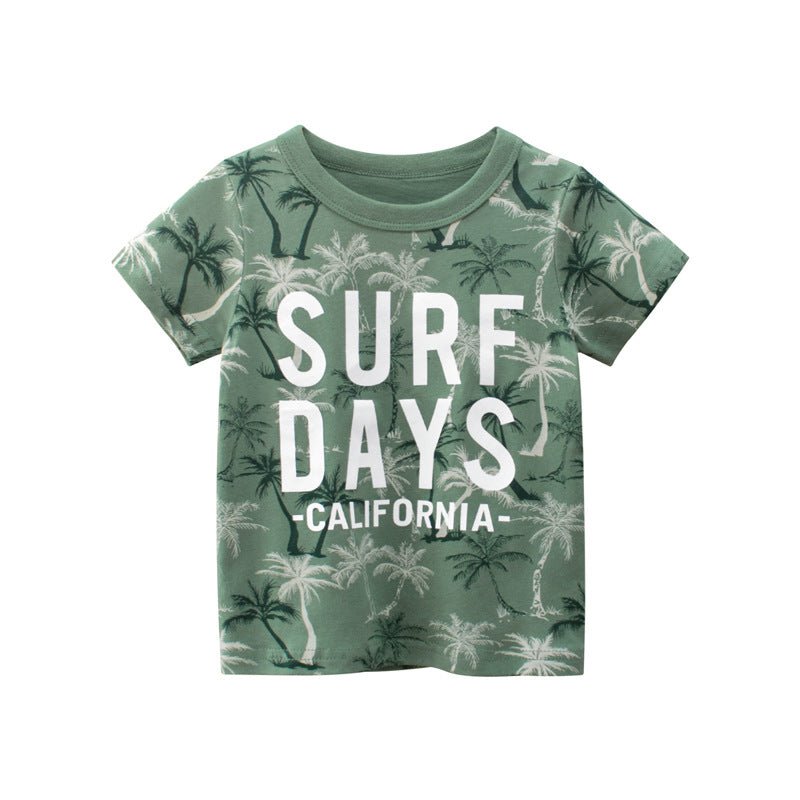 Boys' Cotton Short Sleeve Casual T-Shirt