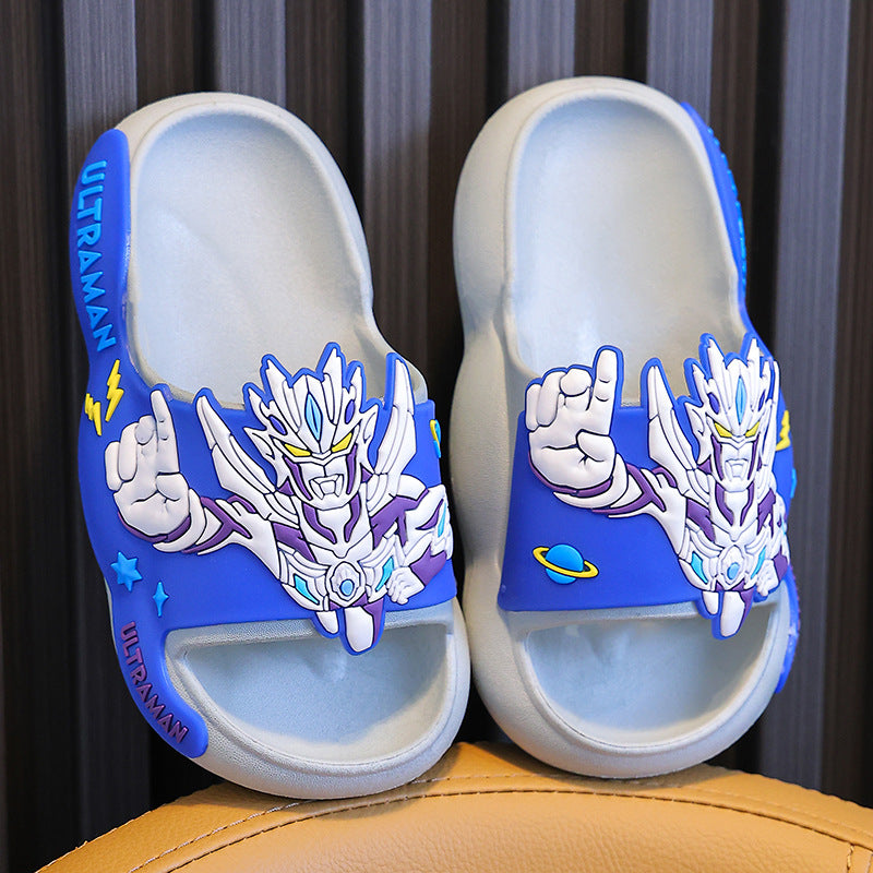 Boys' Cartoon Soft Sole Non-Slip Bath Slippers