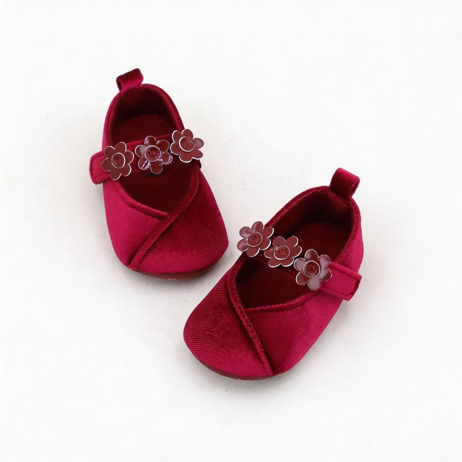 Baby Velvet Princess Soft Sole Pre-Walking Shoes