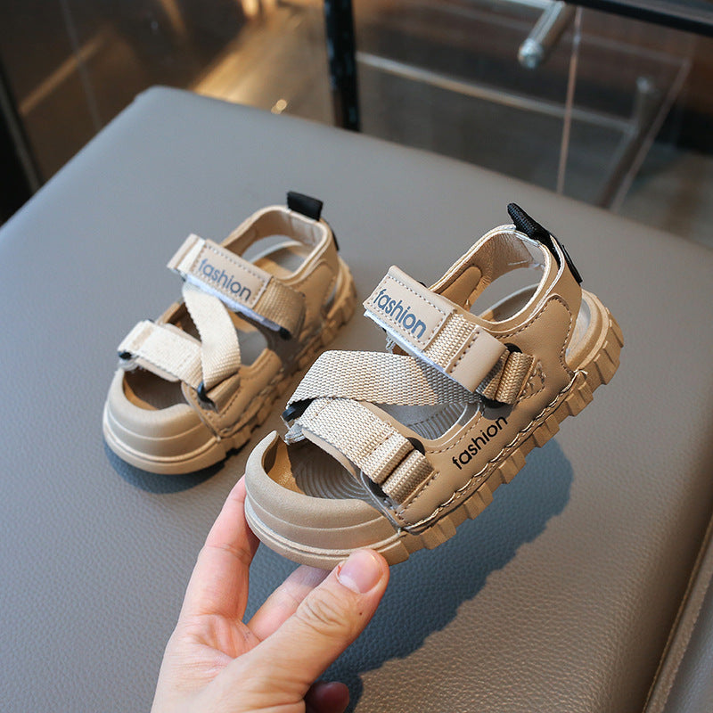 Boys' Closed-Toe Non-Slip Beach Sandals for Active Kids