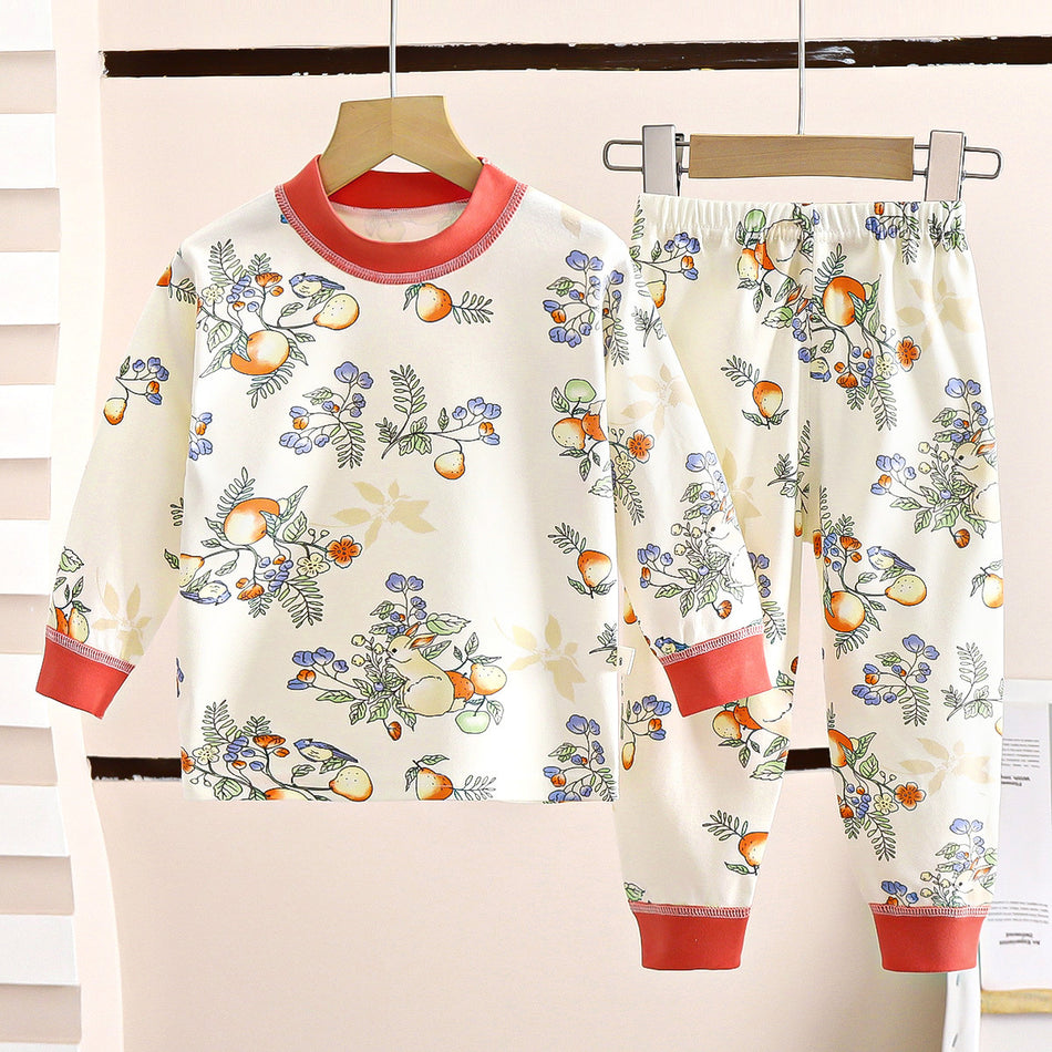 Kids' Seamless Pure Cotton Pajama & Homewear Set