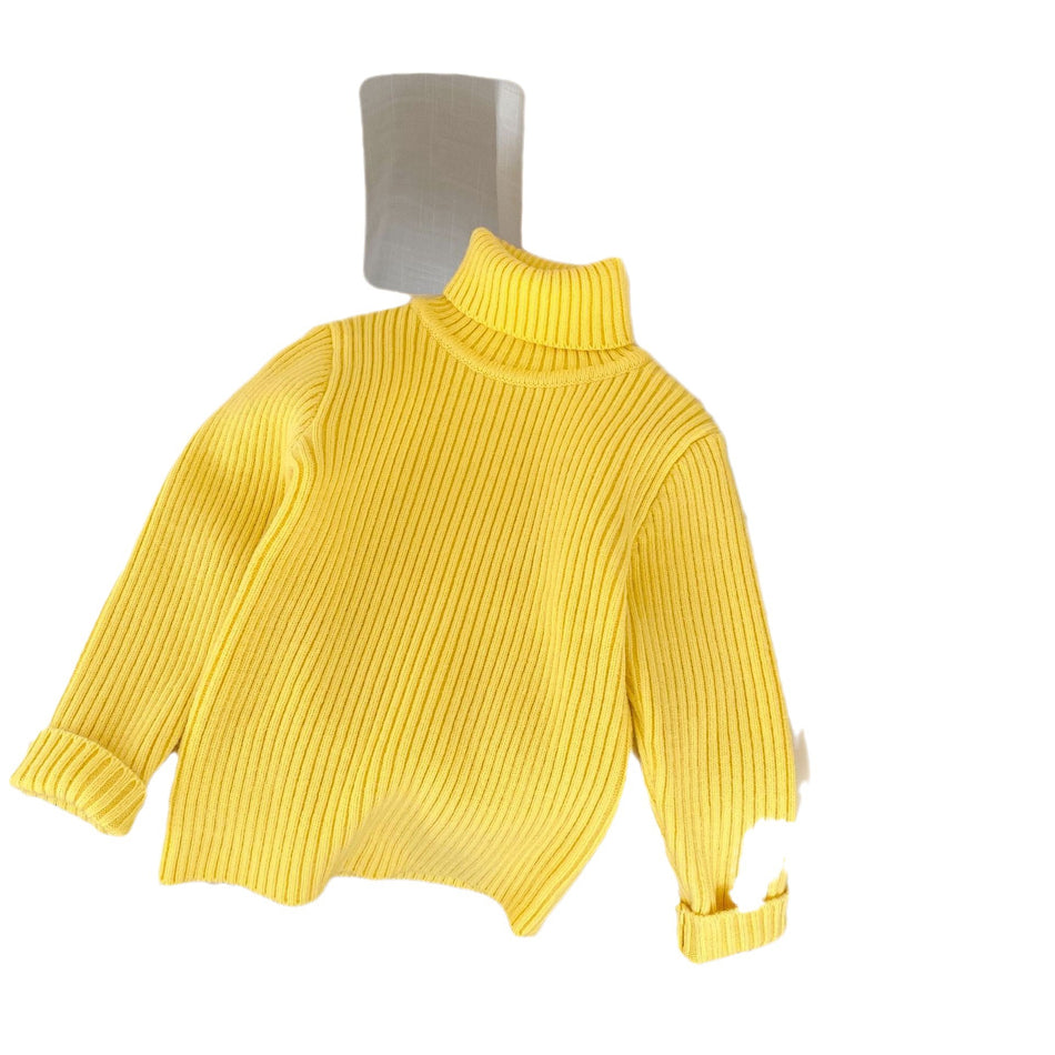 Kids' Thick Turtleneck Knit Pullover Sweater