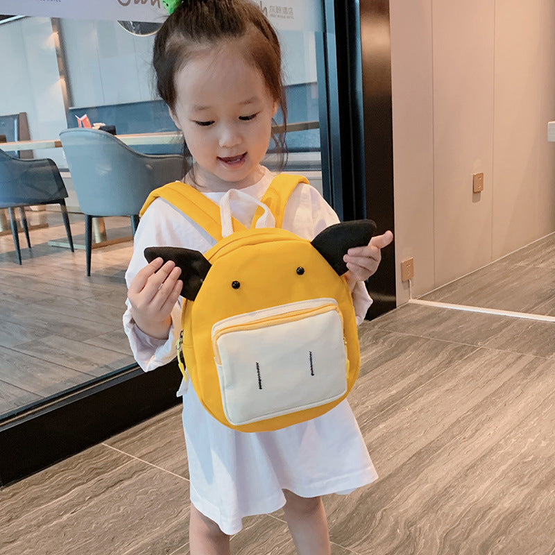 Cartoon Canvas Kids Kindergarten Backpack