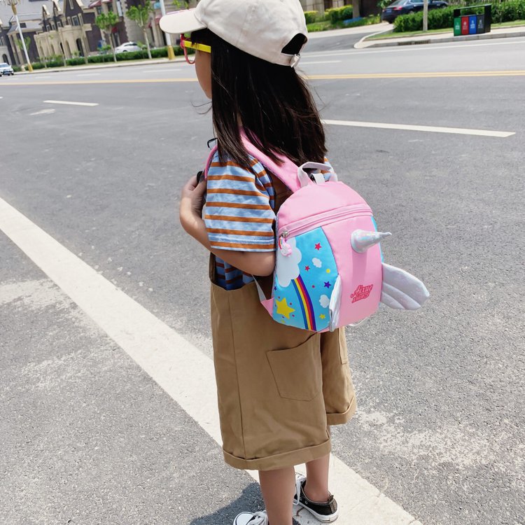 Cartoon Unicorn Kids Anti-Lost Kindergarten Backpack