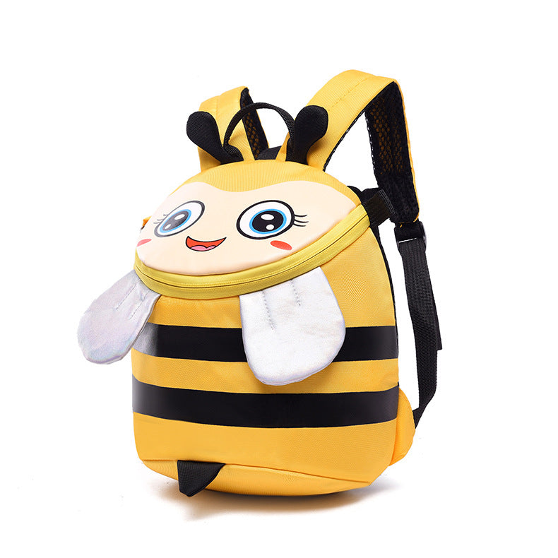Cute Bee Cartoon Kids Anti-Lost Kindergarten Backpack