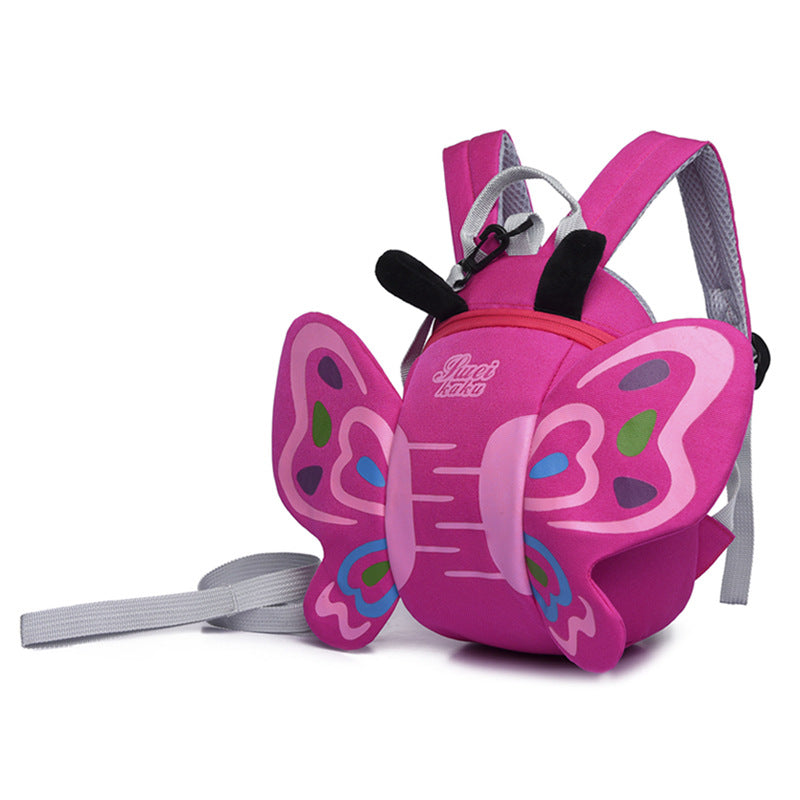 Cartoon Butterfly Kids Anti-Lost Kindergarten Backpack