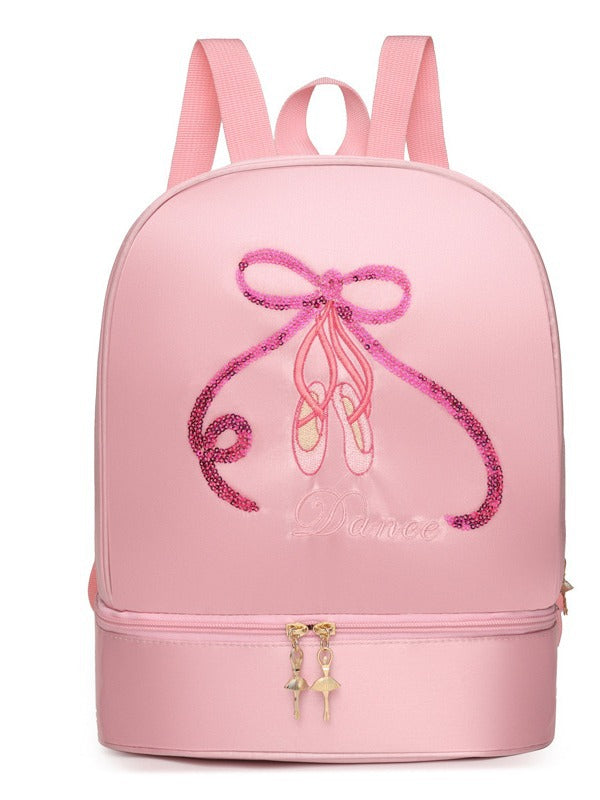 Girls Dance Backpack with Shoe Compartment