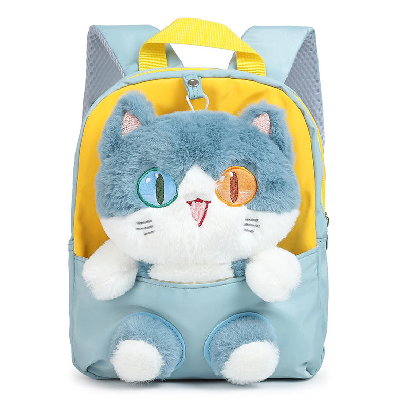 Cartoon Cat Doll Kids Kindergarten Backpack